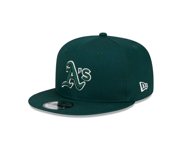Oakland Athletics 9FIFTY Side Patch Script Green Cap