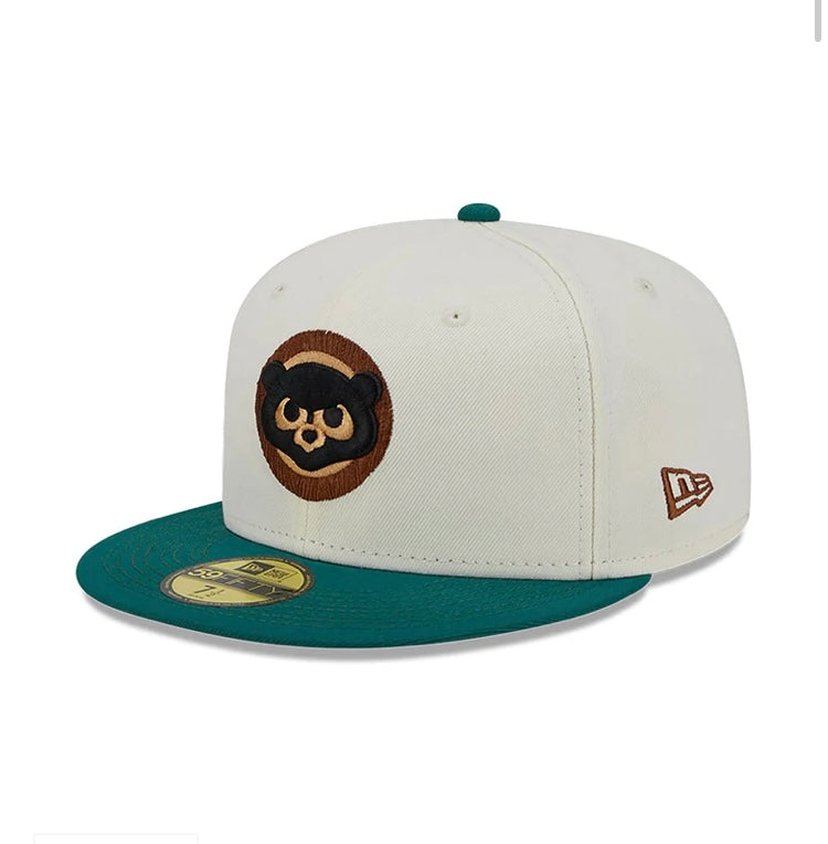 Chicago Cubs 59FIFTY Camp 16753 Stone/Green Cap